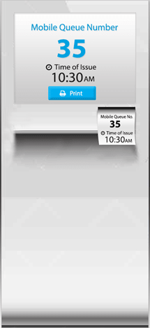 print your queue number